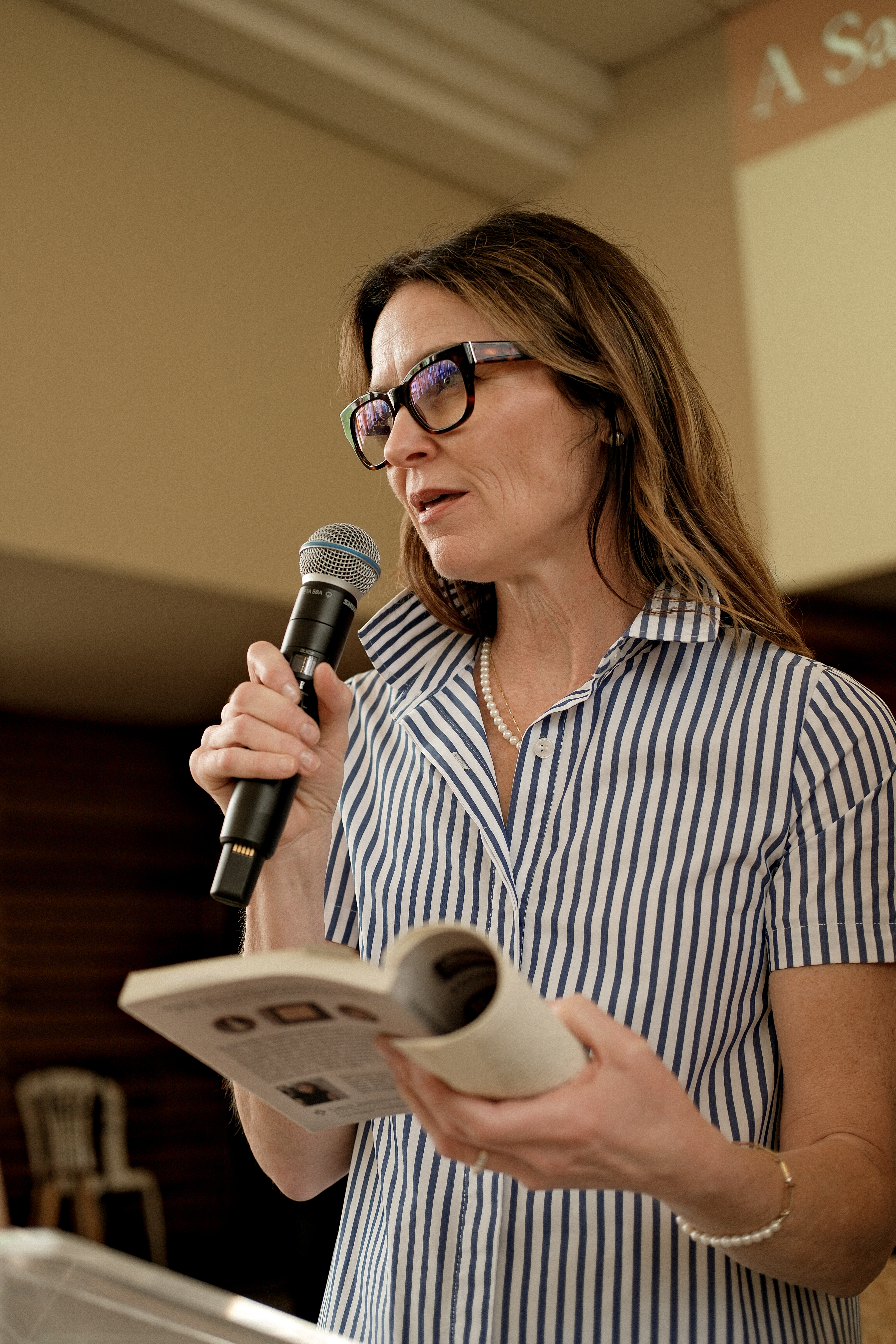 Mandi Gerth speaking at Virtus training event