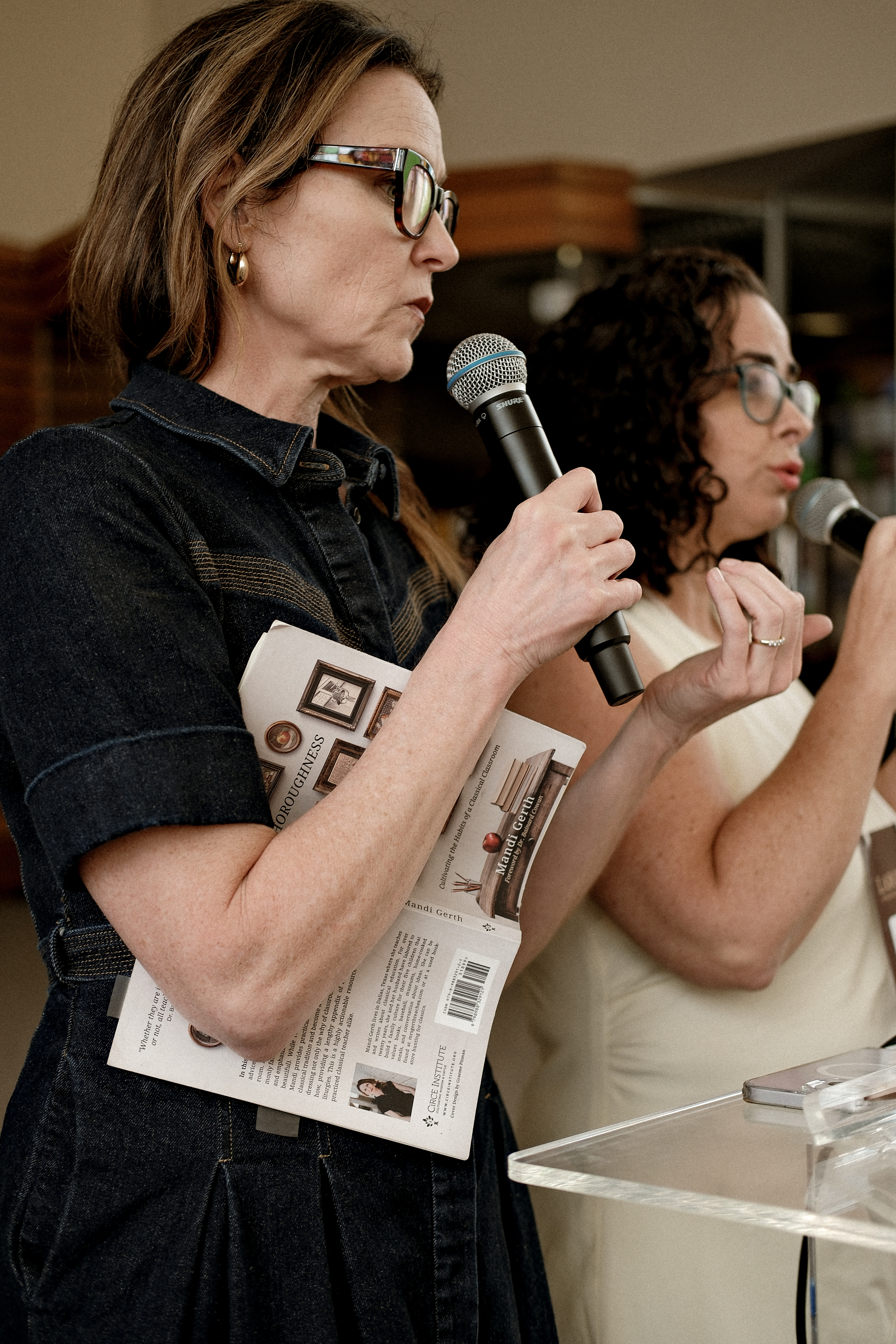 Mandi Gerth leading classical education training session